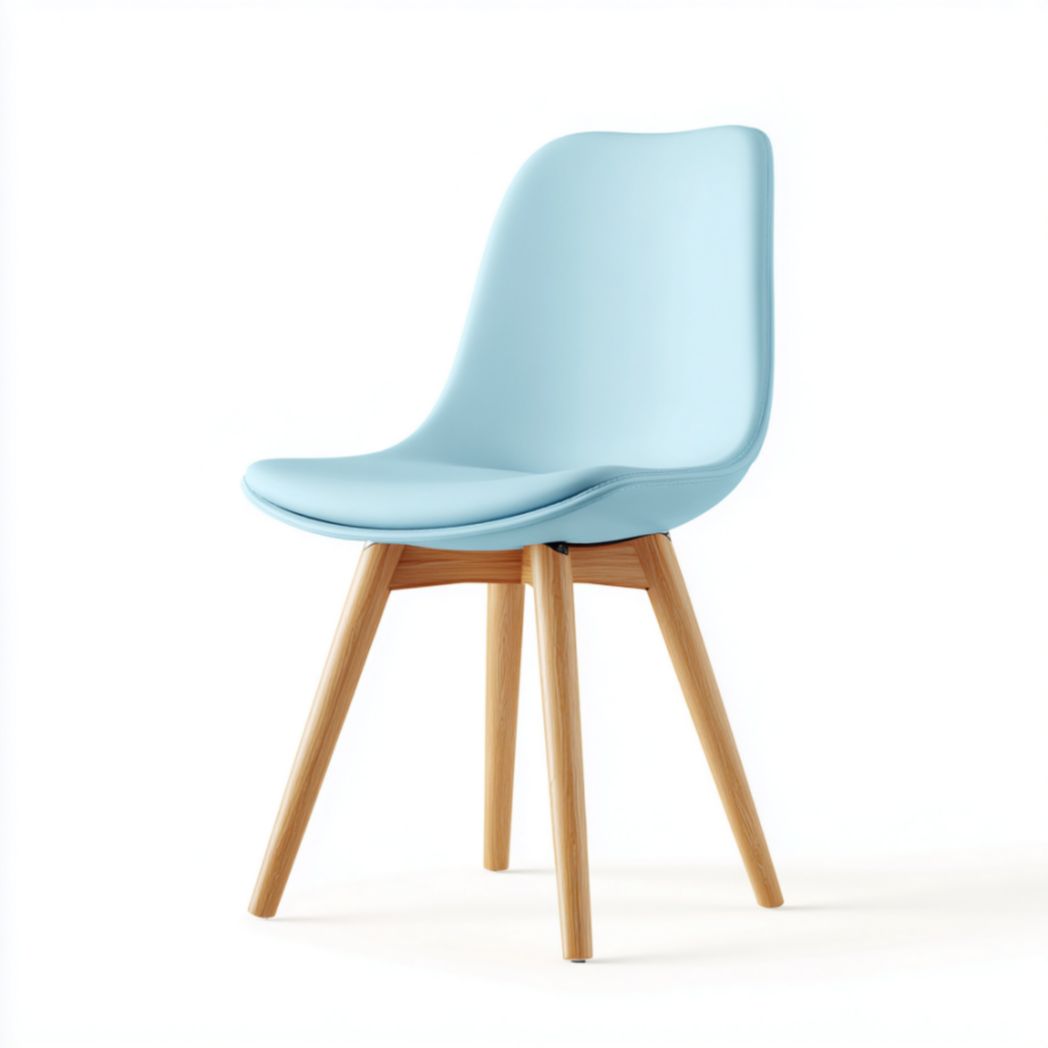 Sleek upholstered dining chair with padded seat and metal legs 40 x 45 x 85cm
